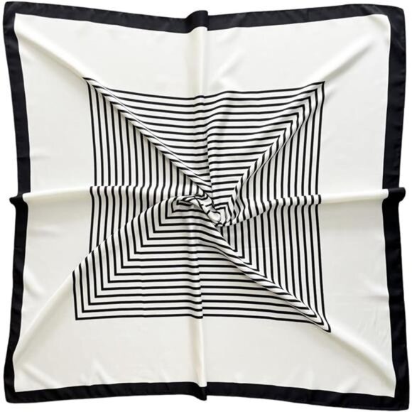 Silk Like Head Scarf for Women - Satin Large Hair Scarves - 35" Square - Picture 1 of 7